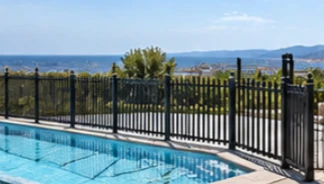 Valla de acero para piscina